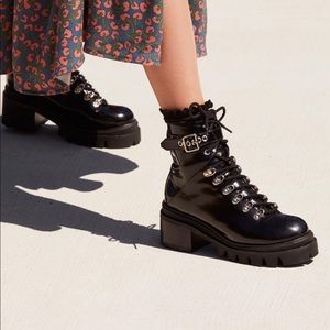 Jeffrey Campbell: Check Lace-Up Boot